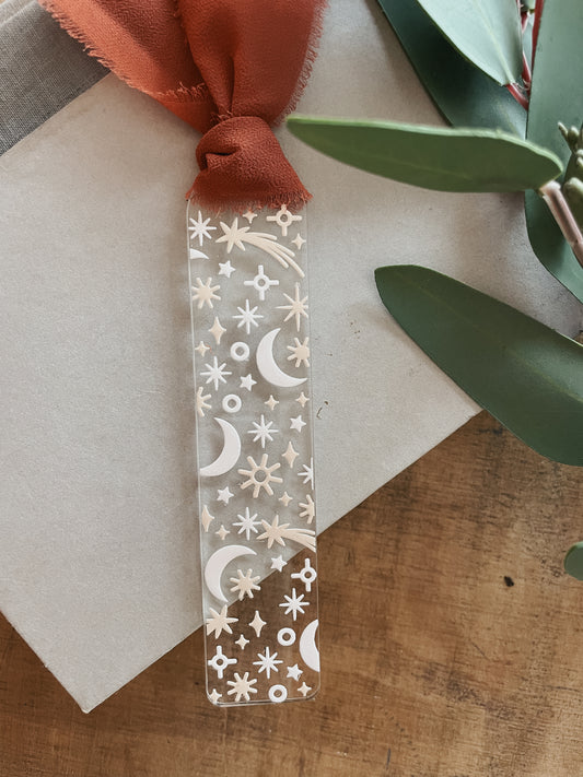 Moon & Stars Bookmark | Acrylic